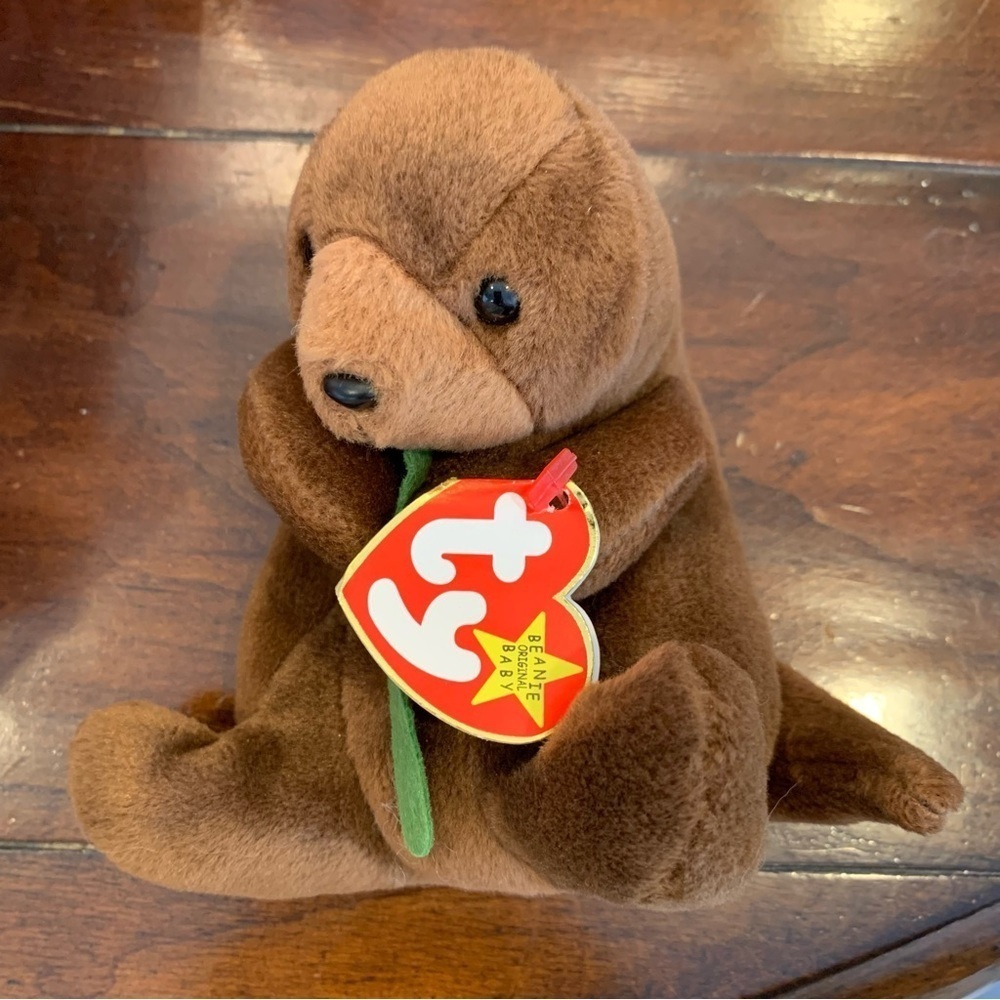 Ty Seaweed beanie baby. Born March 19, 1996.